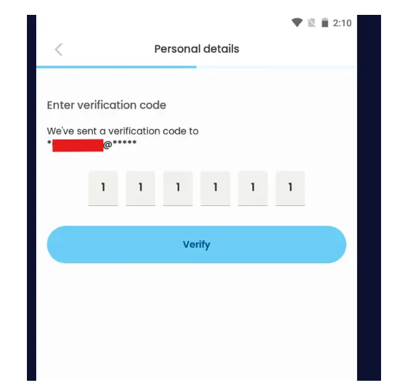 Intercepted OTP-validation response showing stat:0