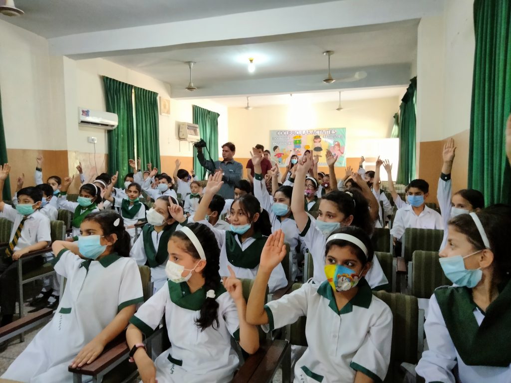 Girls cyber safety workshop at school