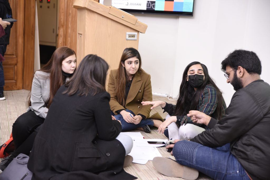 Participant presenting her concept