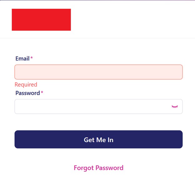 Tenant login page on victim.target.com